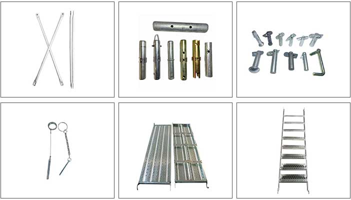 Scaffolding System Parts like pins and jacks
