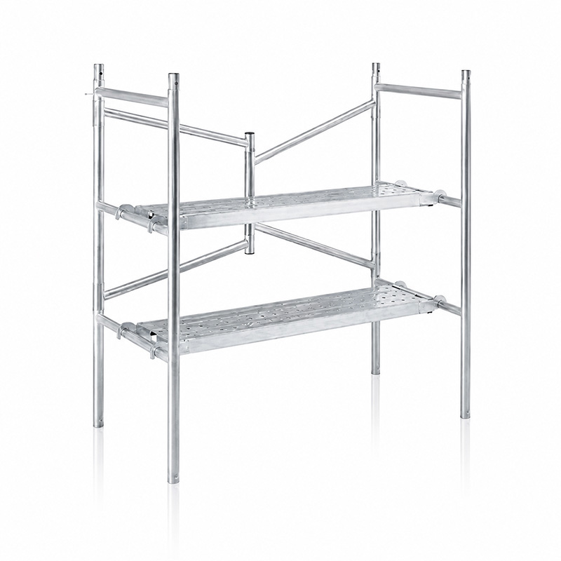 6ft Folding Baker Scaffold | Galvanized Rolling Tower