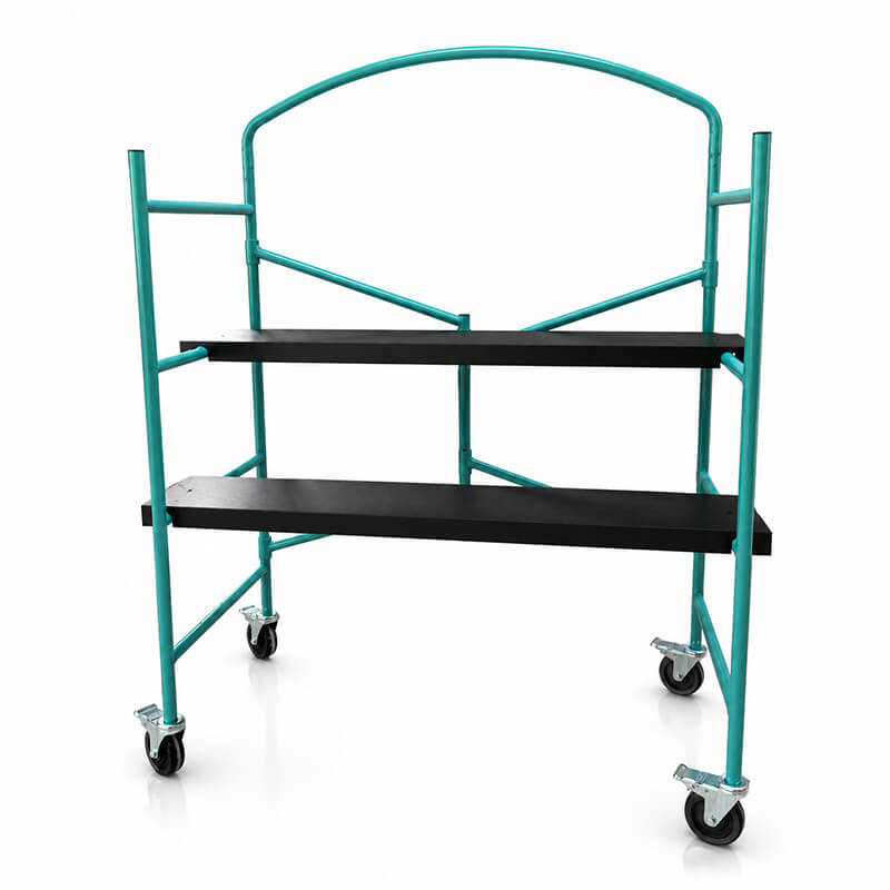 Foldable Mobile Scaffold | Q235 Steel Rolling Scaffold with Brake Casters