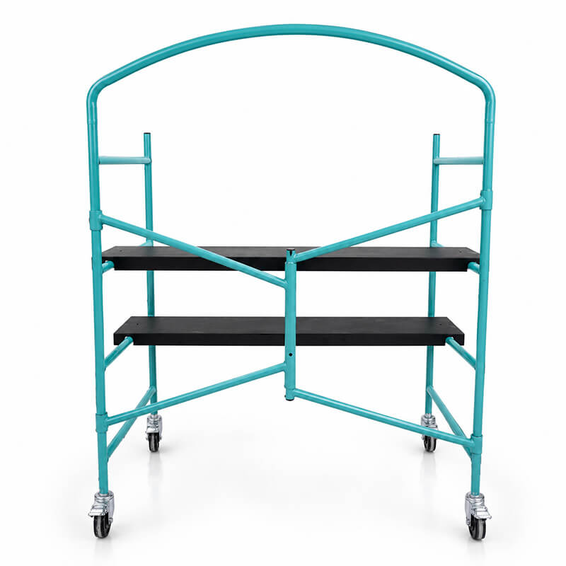 Foldable Mobile Scaffold | Q235 Steel Rolling Scaffold with Brake Casters