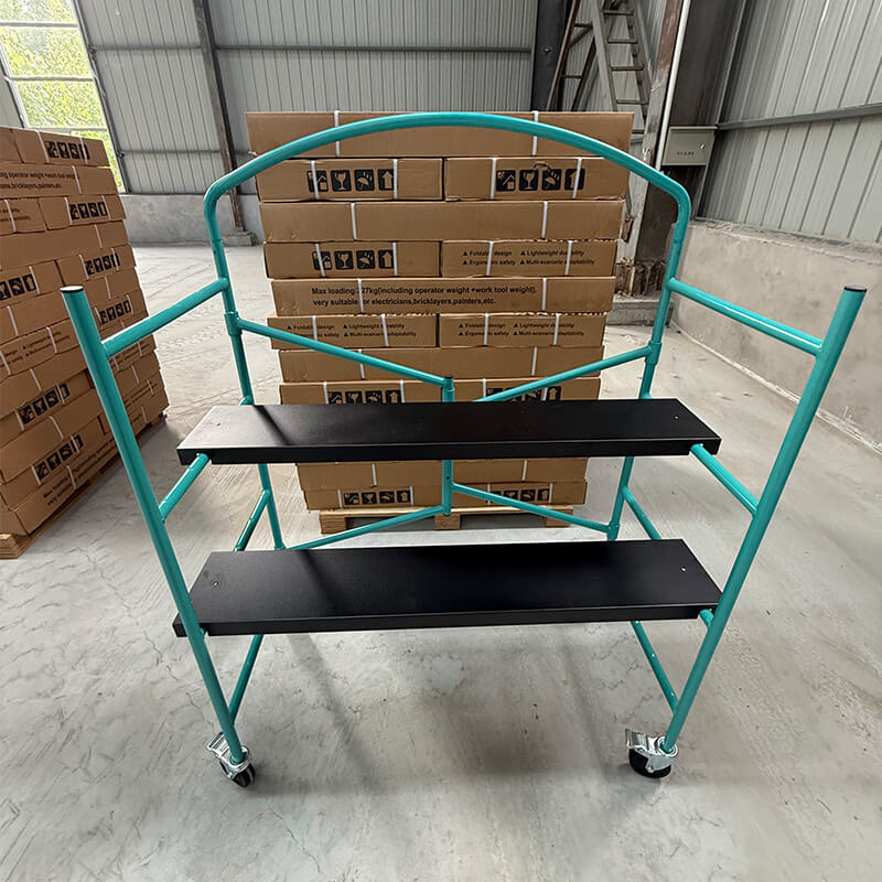 Foldable Mobile Scaffold | Q235 Steel Rolling Scaffold with Brake Casters