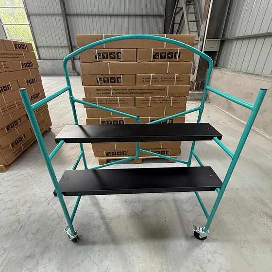 Foldable Mobile Scaffold | Q235 Steel Rolling Scaffold with Brake Casters