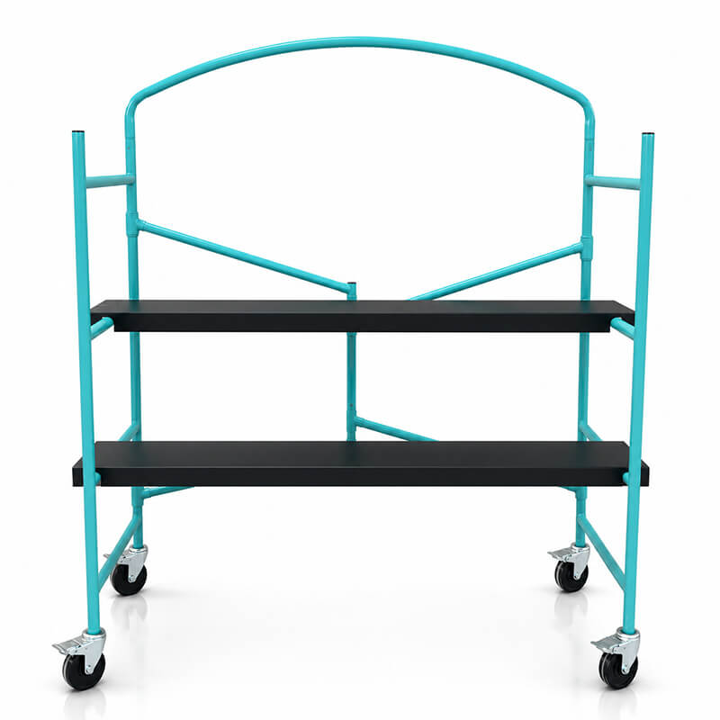 Foldable Mobile Scaffold | Q235 Steel Rolling Scaffold with Brake Casters
