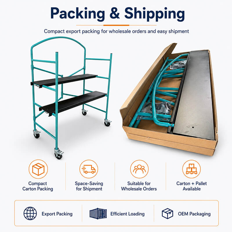 Foldable Mobile Scaffold Carton Packing